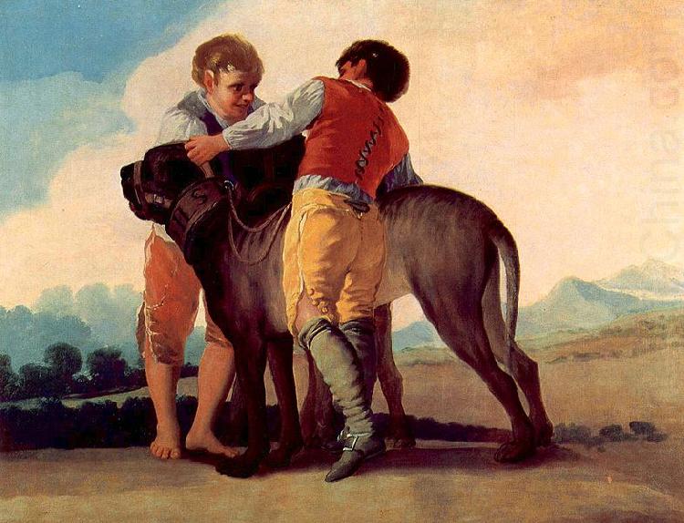 Knaben mit Bluthunden, Francisco de Goya